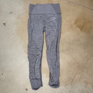 Gymshark Adapt Fleck Seamless Leggings Grey Women's Medium Workout Athleisure